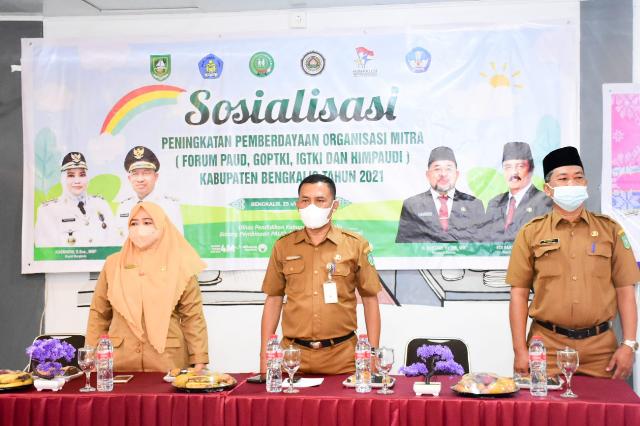Disdik Bengkalis Gelar Sosialisasi Guna Tingkatkan Pemberdayaan Organisasi Mitra Kerja