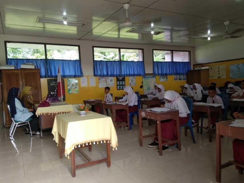 Hari Pertama Peserta USBN SDN 4 Berjalan Lancar