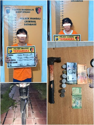Apes, Bobol Kotak Amal Masjid Pasangan Sejoli Ditangkap Polisi Beserta Uang Puluhan Ribu