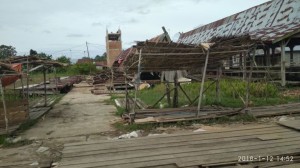 Bangunan Pasar Sungai Piring Kembali Ambruk, ini kata Legislator Inhil
