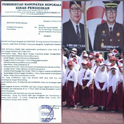 Pelajar Dikabupaten Bengkalis Di Perpanjang Hingga 14 April,Terkait Covid -19