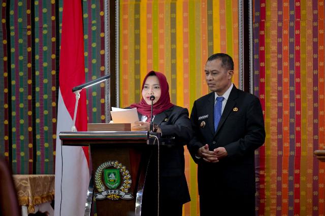 Bupati Kasmarni Sampaikan Visi Misi, 9 Program Strategis & 4 Kluster Pembangunan periode 2025-2030