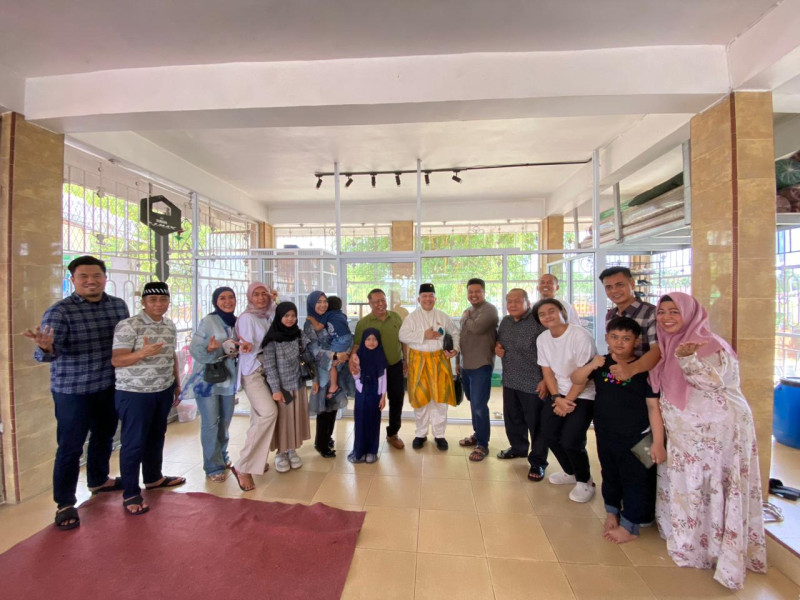 Diraja Air Tiris Melayu Kampar dapat kunjungan Silaturrahmi dari Mantan Atlit Taekwondo Ahmad Syahba