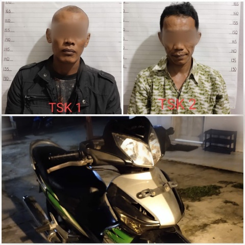 Dua Orang Pemuda Pelaku Curanmor Di Amankan Polisi