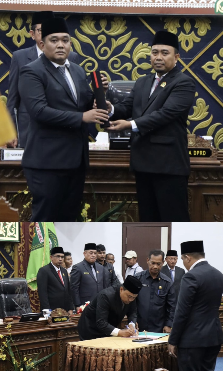Optimalisasi Kerja Dewan, Sekda Kota Dumai Hadiri PAW Anggota DPRD Masa Jabatan Periode 2024 - 2029.