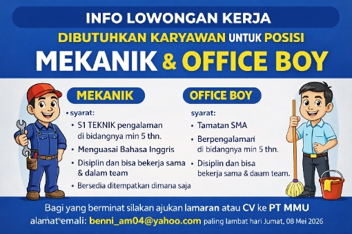 INFO lowongan kerja