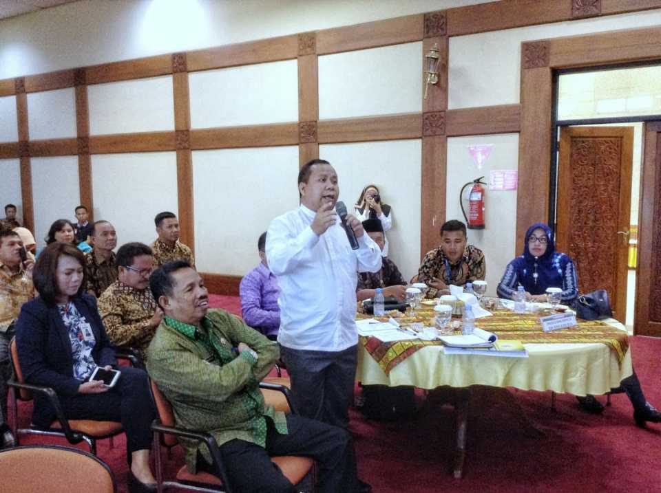 Bupati Irwan Ikuti FGD Satgas Pengamanan dan Gakkum Distribusi Bantuan Sosial di Bank BI Pekanbaru
