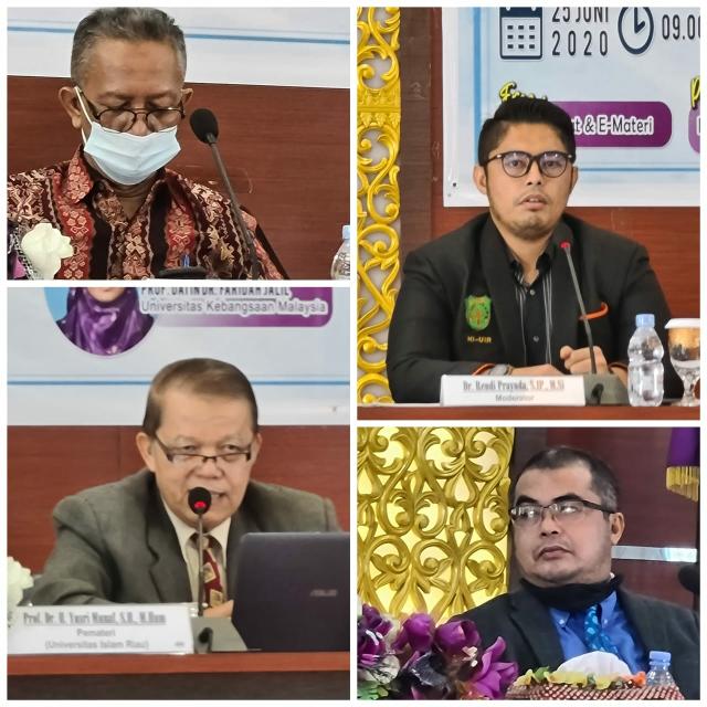 Rektor UIR Buka Webinar International Tiga Negara