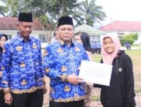 Peringatan HUT Ke-52 KORPRI, Sekda Labuhanbatu Sampaikan Amanat Ketua Umum KORPRI