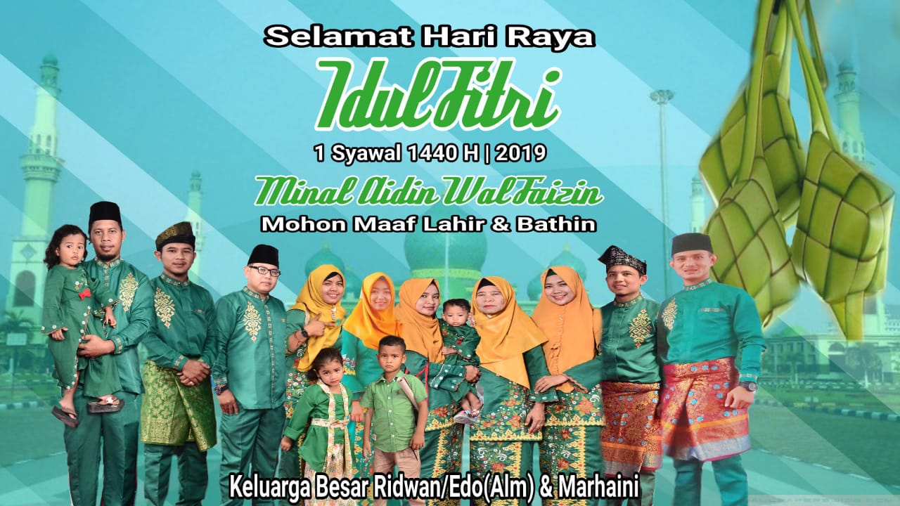 Group Keluarga Pakning Mengucapkan Selamat Aidil Fitri 1440 H