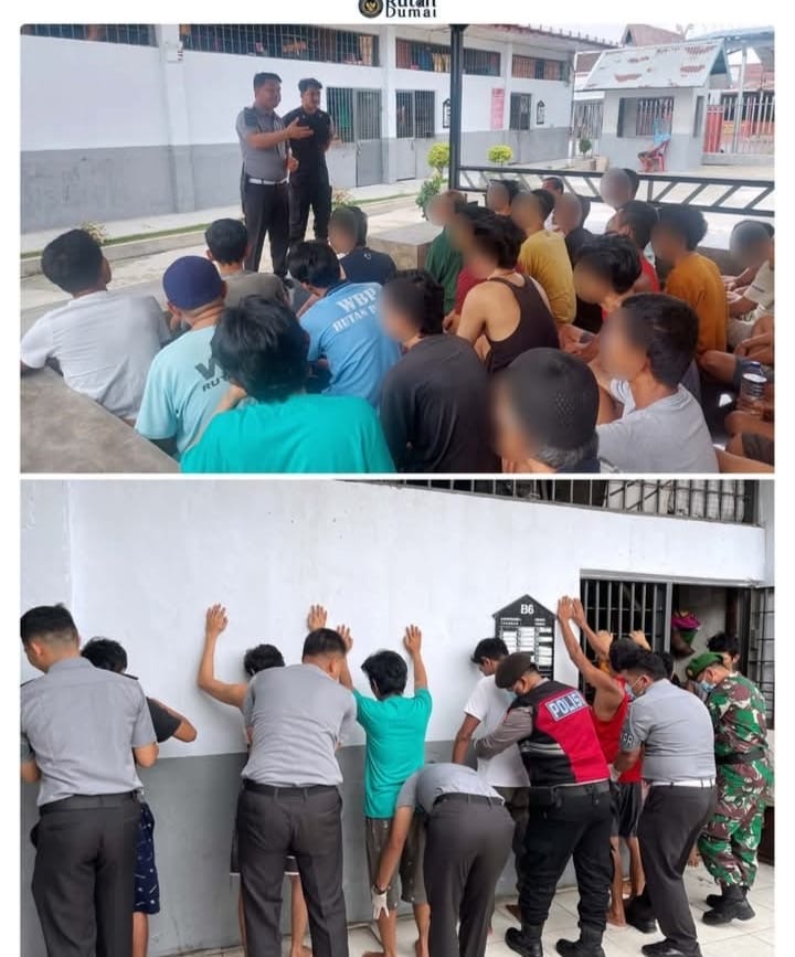 Rutan Dumai dan APH Kembali  Geledah Kamar Warga Binaan.