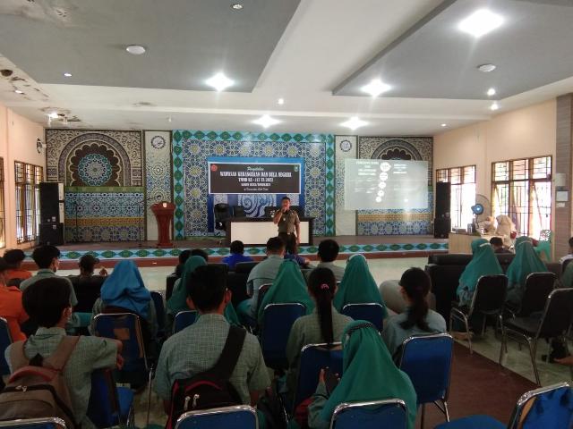 Pentingnya Wawasan Nusantara dan Bela Negara Satgas TMMD Beri Penyuluhan Kepada Pelajar