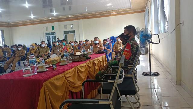 Danramil 07/BB Gelar Komsos Musyawarah Pembangunan Kecamatan Bukit Batu