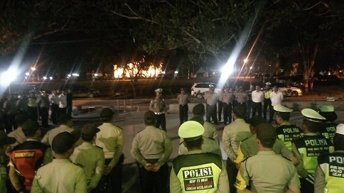 Polres Siak Gelar Gladi Resik Pengamanan Penyambutan & Pelepasan Api Obor