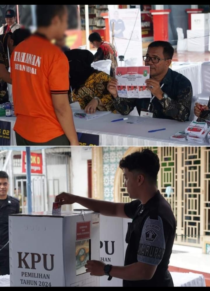 Ratusan Warga Binaan Rutan Dumai Antusias Berikan Hak Pilih di Pilkada 2024.