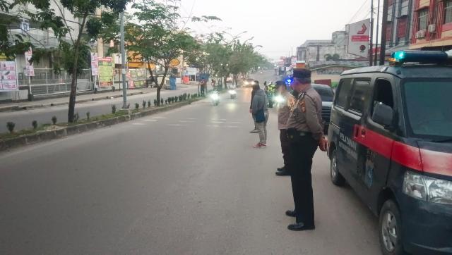 Polsek Mandau Laksanakan Patroli Subuh Guna Antisipasi Gangguan Kamtibmas