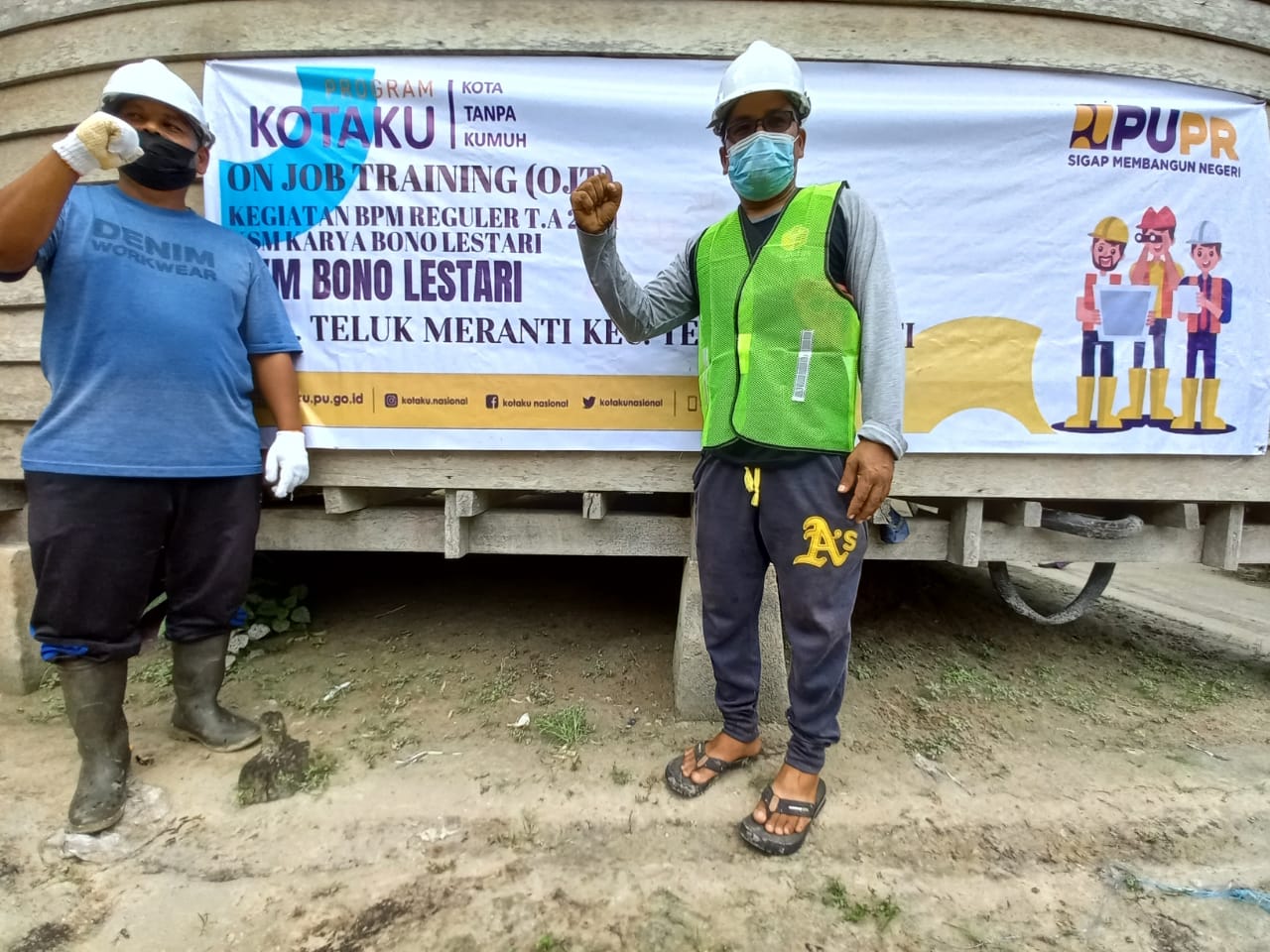 Pelaksanaan OJT Program KOTAKU, Upaya Peningkatan Kinerja  Standar Teknis PUPR di Kel. Teluk Meranti