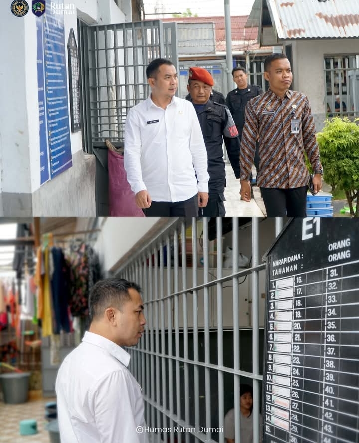 Karutan Dumai Lakukan Pengecekan Blok Hunian untuk Jaga Kamtib dan Kebersihan