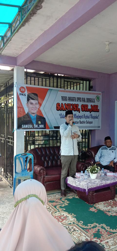 Reses Sanusi SH MH Legislator PKS Komisi I Menjemput Aspirasi Warga