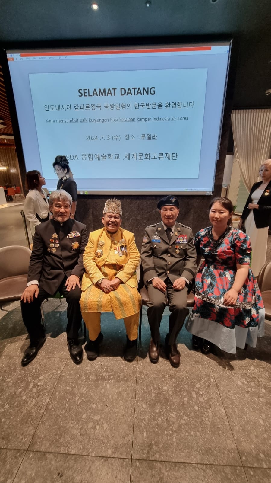 Paduka SPDYM STBA M. Yunus AR Al-Haj Hadiri Undangan Presiden Worldf Culture Exchange di Korea