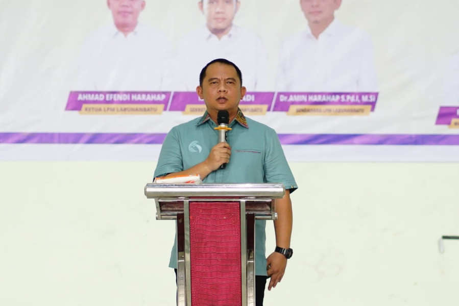 Bupati Labuhanbatu Hadiri Pelantikan Pengurus LPM Kelurahan Desa se-Labuhanbatu