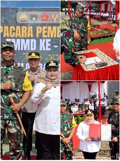 Siap Membangun Desa hingga Pelosok Negeri Junjungan, TMMD ke-128 Resmi Dimulai