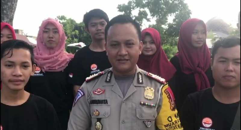 Satlantas Polres Inhil Gelar Senam Kolosal, 3000an Kaum Milennial Antusias Ikuti MRSF 2019