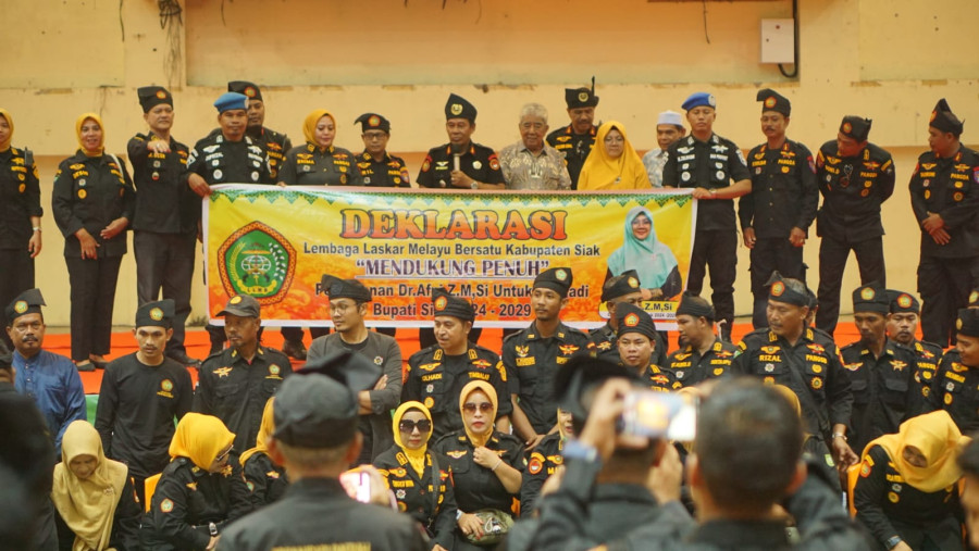 Arwin AS Hadiri Deklarasi LLMB Dukung Dr. Afni Menuju Siak 1