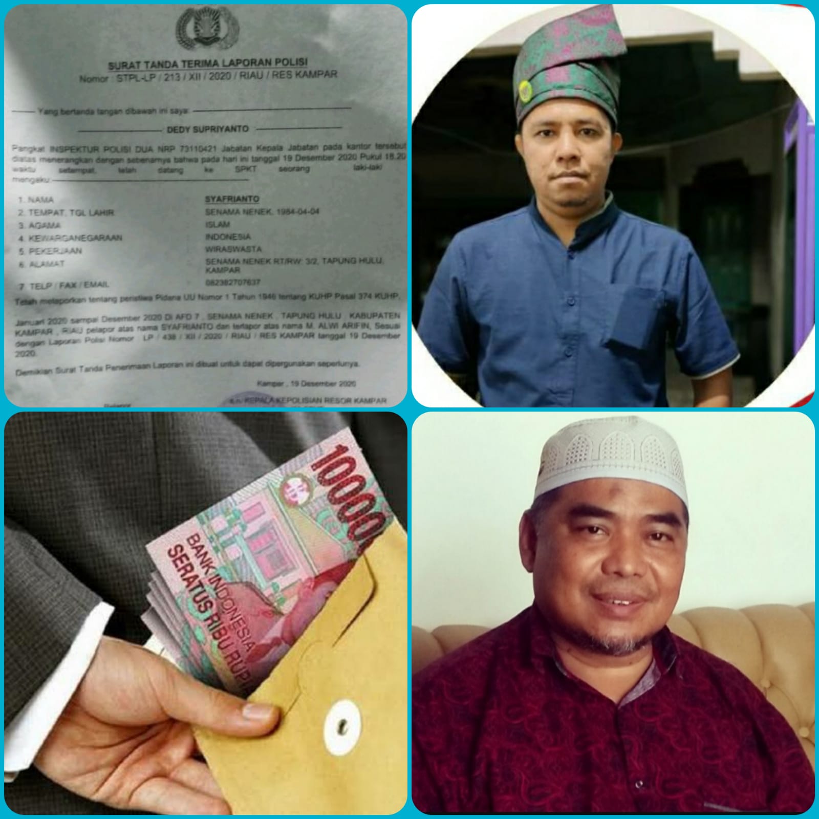 Diduga Syafrianto Terima Duit dan Negosiasi Kasus Alwi Arifin
