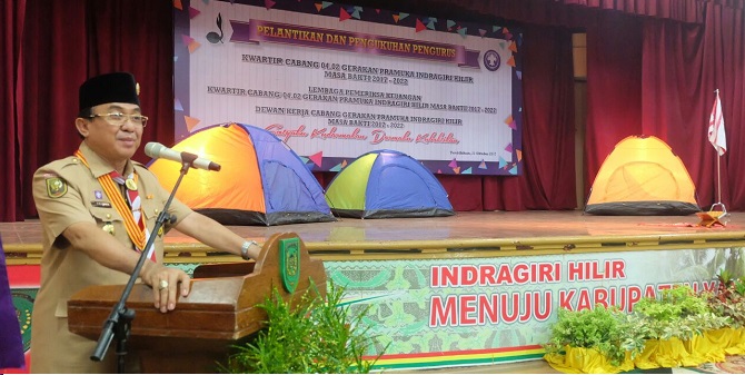 Kamabicab Inginkan Gerakan Pramuka Inhil Jadi yang Tergiat se-Riau