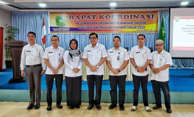 Sekda Meranti Buka Rapat Koordinasi Kelembagaan OPD Pemkab. Meranti 2019