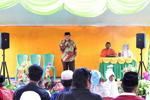 Dalam Sehari Wabup Inhil Hadiri Dua Kali Peringatan Isra' Mi'raj