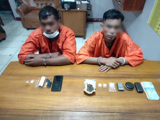 Polisi Ciduk Dua Kurir Narkotika di Mandau