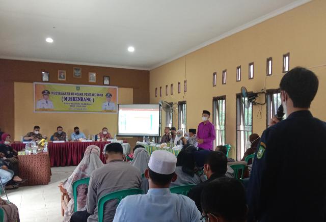 H Adri SE Hadiri Musrenbang Talang Mandi Tahun Usulan 2023