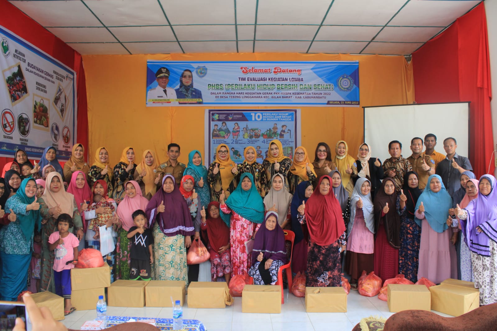 Hari Gerak PKK Dilabuhanbatu Diwarnai Lomba PHBS