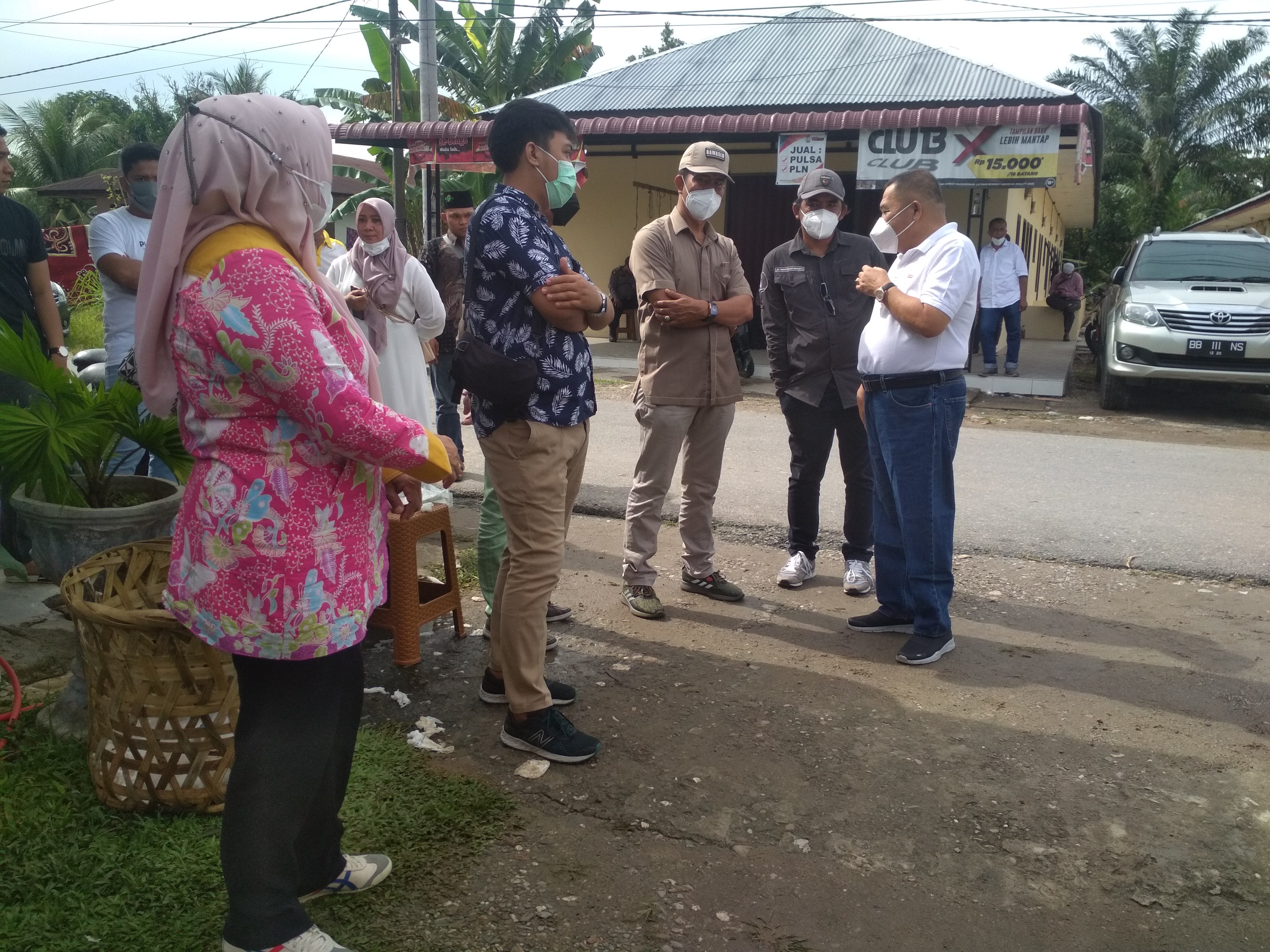 Sekdakab Labuhanbatu Pantau PSU Di TPS 005 Bakaran Batu