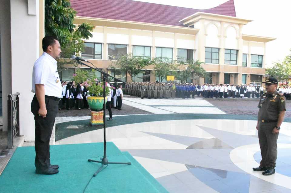 Tahun 2019, Plt. Bupati Kampar Ajak Tingkatkan Etos dan disiplin Kerja ASN