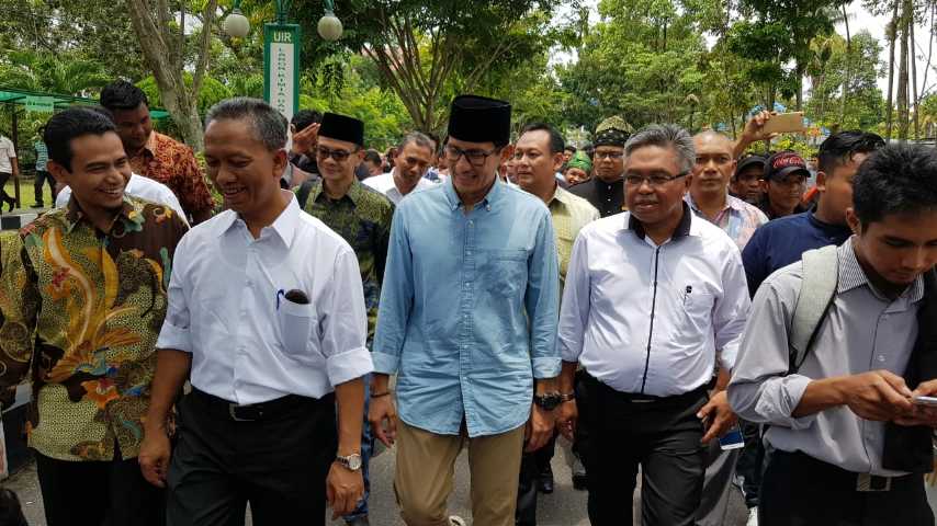 Sandiaga Uno Beri Kuliah Umum Dihadapan 7.000 Mahasiswa UIR