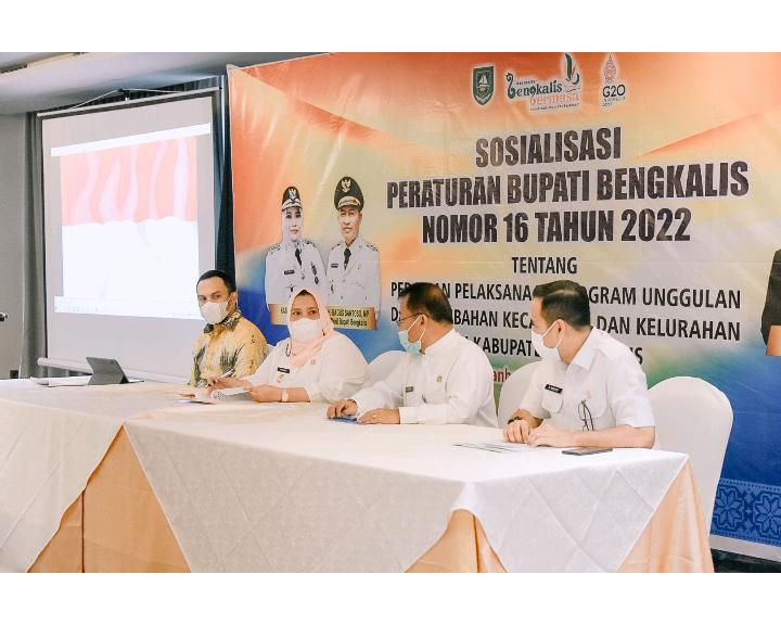 Bupati Bengkalis Buka Sosialisasi Peraturan Perbup Nomor 16 Tahun 2022