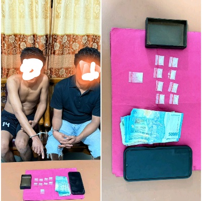 Polisi Mandau Ciduk Dua Pria, 9 Paket Sabu Turut Diamankan