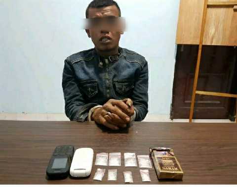 Sat Narkoba Polres Siak kembali Ciduk Pelaku Narkotika, 8 Paket Shabu Sudah Diamankan