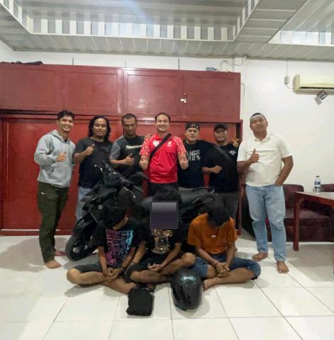 Bobol Toko Dengan Rapi, Tiga Pelaku Pencurian Rokok ditangkap Satreskrim Polres Bengkalis