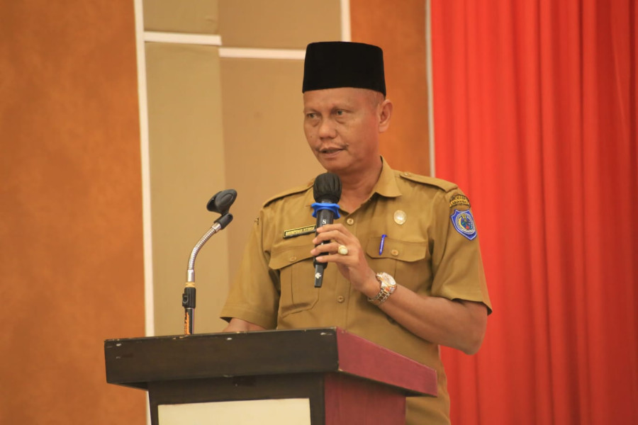 Asisten I Buka Workshop Jurnalistik PWI Labuhanbatu