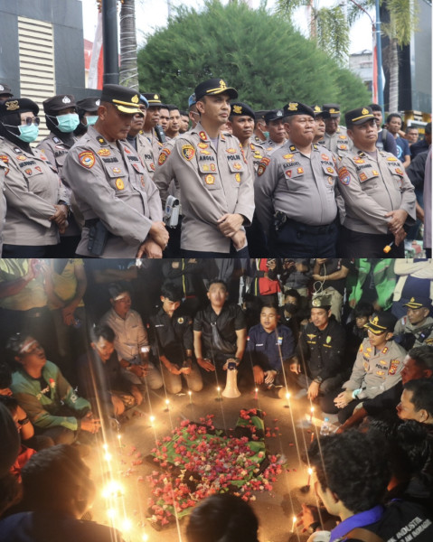 Persaudaraan Tanpa Batas, Polres Dumai dan Masyarakat Gelar Salat Gaib serta Kirim Doa untuk Affan K
