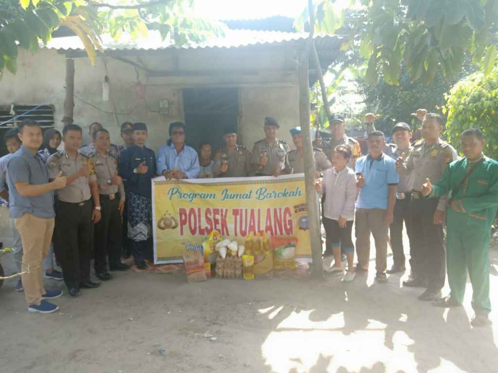 Siapkan Lokasi Sholat Idul Adha di Tualang Siak Kompol Pribadi Pimpin Giat Baksos