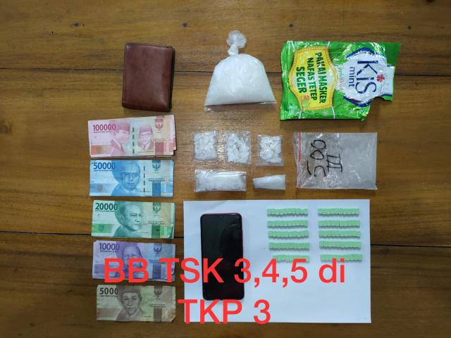 Polisi Mandau Tangkap Lima Pelaku Pengedar Narkotika Jenis Sabu dan Ekstasi