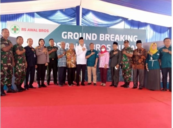 Walikota Dumai Turut Hadiri Graund Breaking Rumah Sakit Awal Bross.