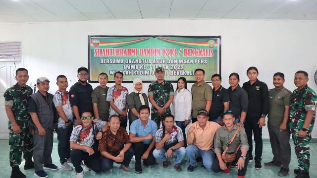 Silaturahmi Dandim 0303/Bengkalis Bersama Orang Tua Asuh dan Insan Pers