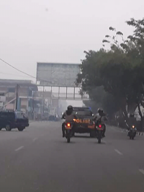 Pagi ini Kota  Dumai Diselimuti Kabut Asap