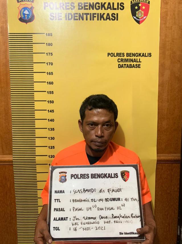 Polisi Bengkalis Amankan Pelaku Tindak Narkotika Jenis Sabu